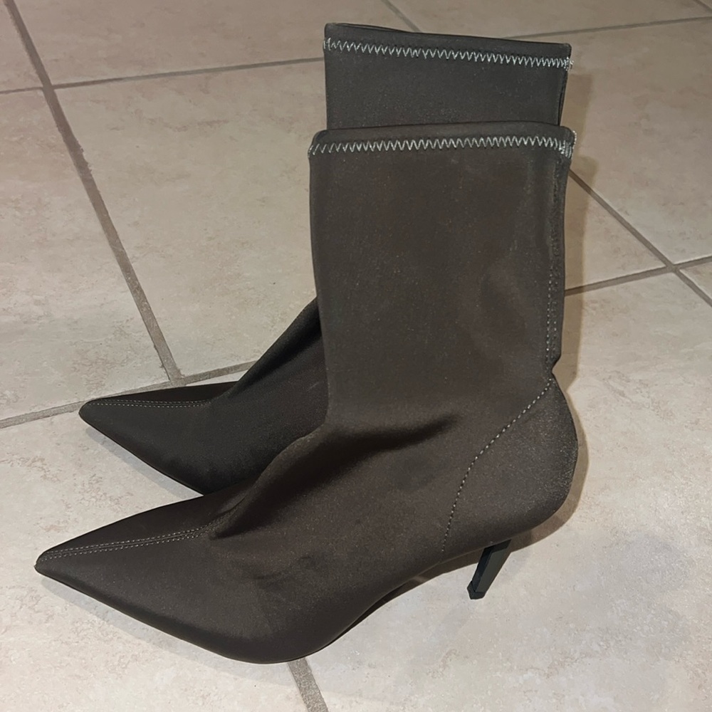 Olive green heels